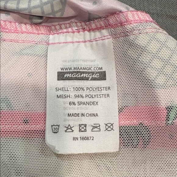 Vibrant Pink Pineapple Print Men's Athletic Shorts - Picture 4 of 4